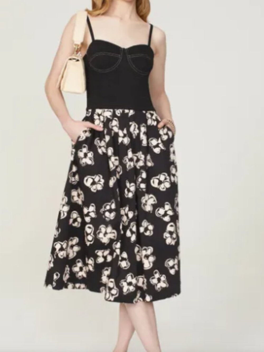 Marina Moscone x RTR Bustier Midi Dress Size 4